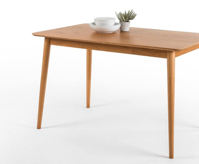 ZINUS Jen 47 Inch Wood Dining Table / Solid Wood Kitchen Table / Easy Assembly, Natural- NEW IN BOX!!!