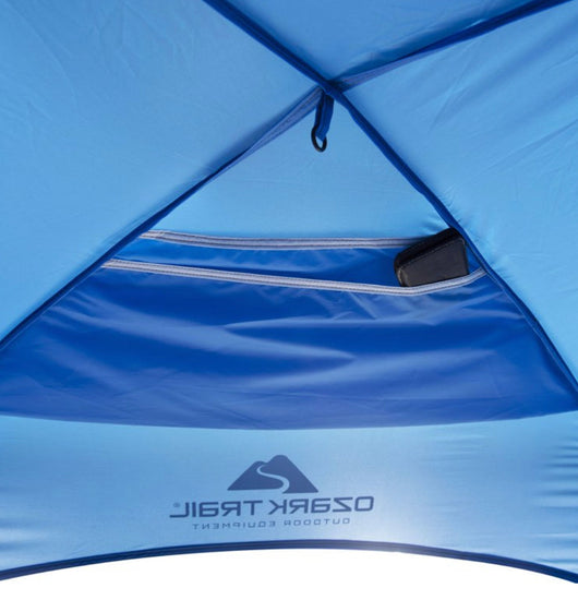 Ozark Trail Sand Island 7.5' x 7.5' Sunshade Beach Tent, with UV Protection and Hidden Pocket- IN CARRY BAG