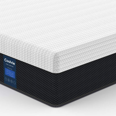 Coolvie Queen Mattress 10 Inch, Cool Memory Foam Mattress Pocket Spring Hybrid Mattress, Motion Isolation Double Bed in A Box**New in box**