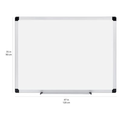 Amazon Basics Magnetic Dry Erase White Board, 35 x 47-Inch Whiteboard - Silver Aluminum Frame**New**