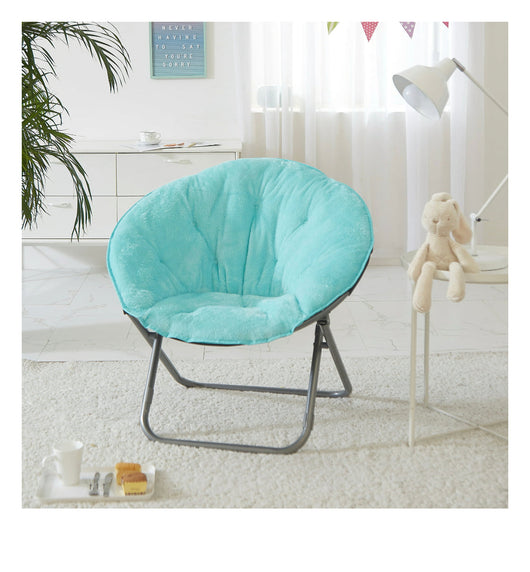 Mainstays Faux Fur Saucer™ Chair, Aqua**New**