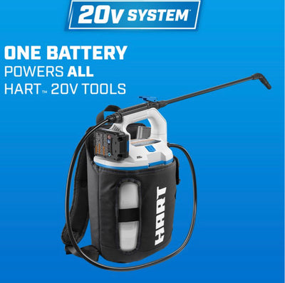 HART HGSP011H 20-Volt Cordless 2 Gallon Backpack Chemical Sprayer Kit (1) 2.0Ah Lithium-Ion Battery- BRAND NEW IN BOX!!!!