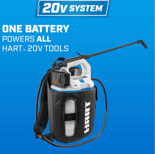 HART HGSP011H 20-Volt Cordless 2 Gallon Backpack Chemical Sprayer Kit (1) 2.0Ah Lithium-Ion Battery- BRAND NEW IN BOX!!!!