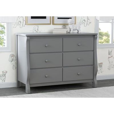 Delta Children 6 Drawer Dresser, Gray**New in Box**