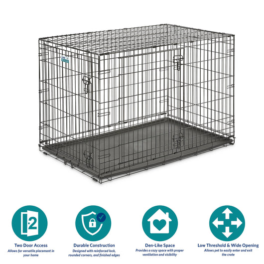 MidWest Homes for Pets Newly Enhanced Single and Double Door iCrate Dog Crate**New in box**