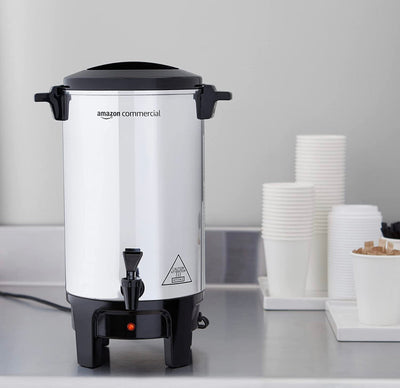 AmazonCommercial Coffee Urn - Aluminum, 40 Cups/6 Liters- NEW IN BOX!!!
