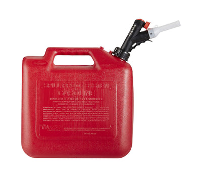 GARAGE BOSS GB351 Briggs and Stratton Press 'N Pour Gas Can, 5 gallon, Red**New in box**