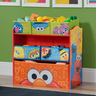 Sesame Street 6 Bin Design and Store Toy Organizer by Delta Children**New in box**