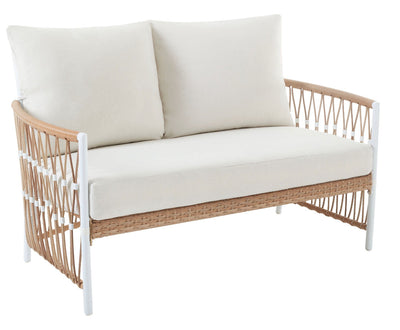 Better Homes & Gardens Lilah Outdoor Wicker 4-Piece Stationary Conversation Set, Off-White!! NEW IN BOX!!