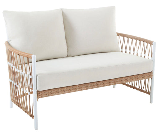 Better Homes & Gardens Lilah Outdoor Wicker 4-Piece Stationary Conversation Set, Off-White!! NEW IN BOX!!
