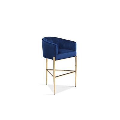Chic Home Ivah Velvet Upholstered 3 Legged Bar Stool Chair**New in Box**