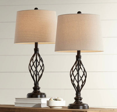 Franklin Iron Works Set of 2 Lamps (new out of the box)