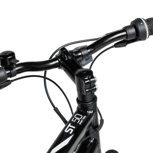 Decathlon Rockrider ST50, 21 Speed Aluminum Mountain Bike, 26", Unisex Black, Medium- brand new and assembled