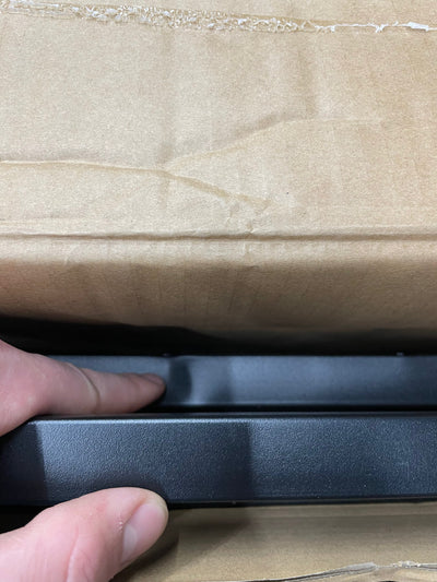 Amazon Basics Foldable Metal Platform Bed Frame with Tool Free Setup, 14 Inches High, Full, Black**New,dented from shipping**