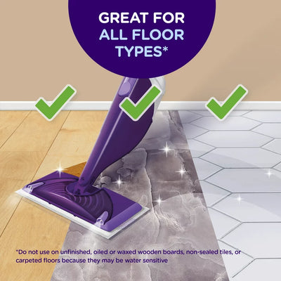 Swiffer WetJet Mop Starter Kit (1 Mop, 5 Mop Pads, 1 Liquid Solution)**New in box**