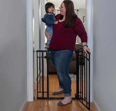 Summer Multi-Use Decorative Extra Tall Walk-Thru Baby Gate, Fits Openings 28.5-48 Inch (Pack of 1), Black Metal, for Doorways and Stairways, 36" Tall Baby and Pet Gate, Black, One Size- NEW IN BOX!!!