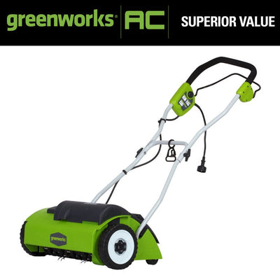 Greenworks 10 Amp 14-inch Corded Electric Dethatcher, 27022**New in Box**