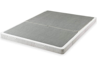ZINUS No Assembly Metal Box Spring / 4 Inch White Mattress Foundation / Sturdy Metal Structure, Queen**New in Box**