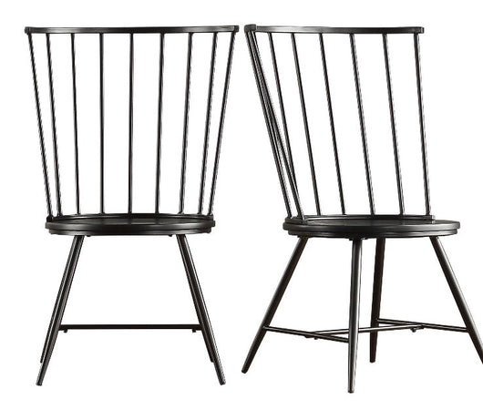 Weston Home Lydford High Back Windsor Dining Chairs, Set of 2, Black!! NEW IN BOX!!