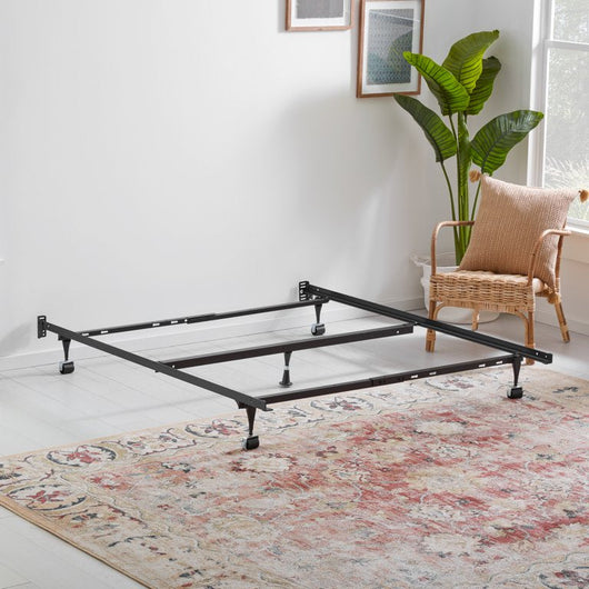 Rest Haven Metal Adjustable Bed Frame with Wheels, Queen/Full/Twin**New in Box**