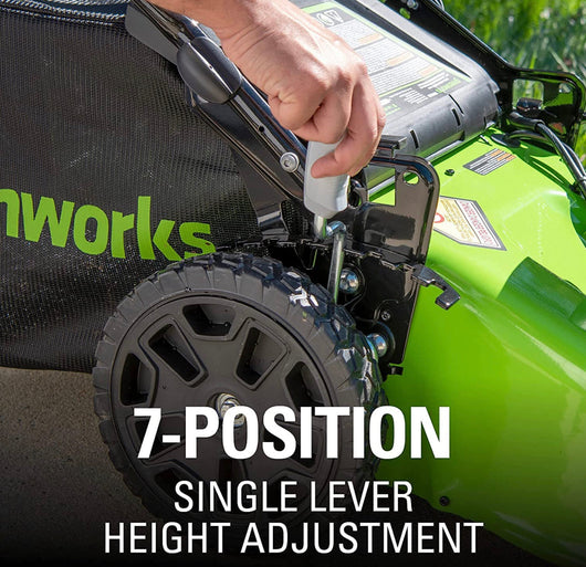 Greenworks 48V 20" Brushless Cordless Push Lawn Mower + 24V Brushless Drill / Driver, (2) 4.0Ah USB Batteries (USB Hub) and Dual Port Rapid Charger Included (2 x 24V)- NEW IN BOX