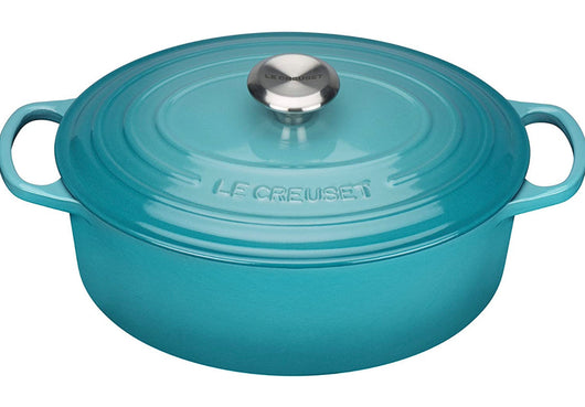 Le Creuset Enameled Cast Iron Signature Braiser, 5 qt. , Caribbean!! NEW IN BOX!!