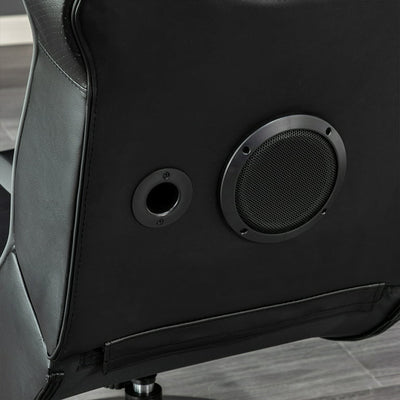X Rocker Nebula 2.1 Bluetooth Pedestal Gaming Chair, Black**New and assembled**
