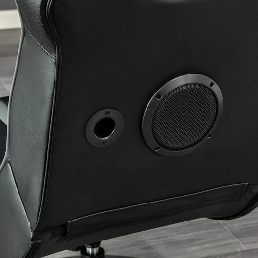X Rocker Nebula 2.1 Bluetooth Pedestal Gaming Chair, Black**New and assembled**