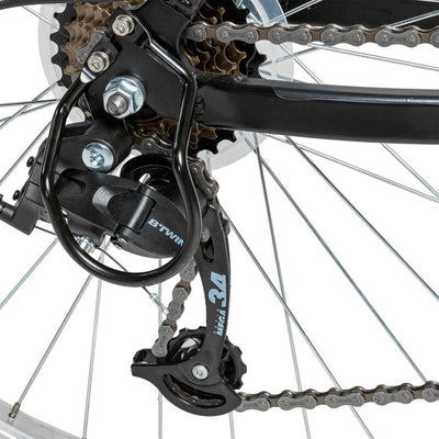 Decathlon Rockrider ST50, 21 Speed Aluminum Mountain Bike, 26", Unisex Black, Medium- brand new and assembled