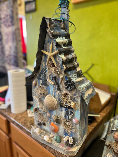 Handcrafted Seaside Retreat Birdhouse