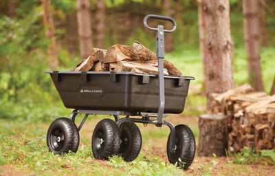 Gorilla Carts GOR6PS 1200-lb. Heavy-Duty Poly Dump Cart, 13" Tires- NEW IN BOX!!!