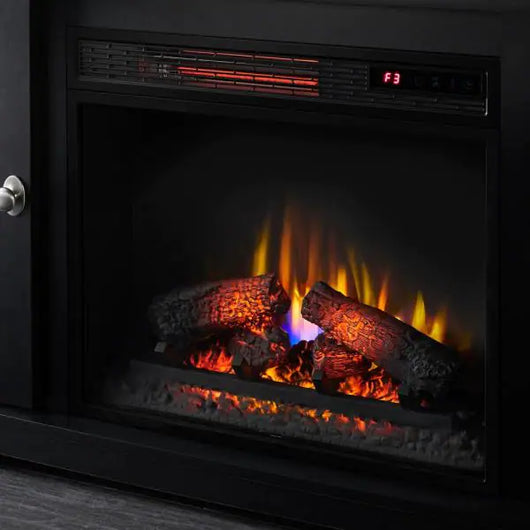 Home Decorators Collection Canteridge 47 in. Media Console Electric Fireplace for TVs up to 55 in. in Black**New in Box**