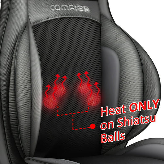 Comfier Shiatsu Neck Back Massager with Heat, Air Compression,Massage Chair Pad**New in box**