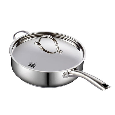 Cooks Standard Classic 5 Quart, 11" Stainless Steel Deep Saute Pan with Lid**New in Box**