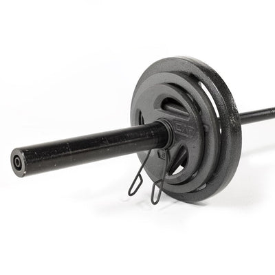 CAP Barbell Olympic Weight Set, 110 lbs.**New missing one weight clip**