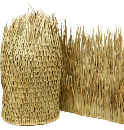FOREVER BAMBOO Mexican Thatch Roof Runner Roll Duck Blind Grass Tiki Hut Thatch Duck Boat Blinds Palapa Thatch Roofing for Tiki Bar Huts, Tan, 35" x 60'!! BRAND NEW IN PLASTIC!!