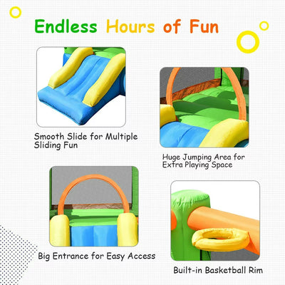 Costway Kids Playing Inflatable Bounce House Jumping Castle Game Fun Slider 480W Blower!  -Brand new in the box
