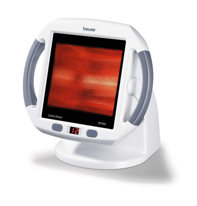 Beurer IL50 Infrared Heat Lamp, Red Light Heat Device (Portable), for Muscle Pain and Pain Relief, for Cold Relief, Improves Blood Circulation, 300W, Safety-Features**New in box**