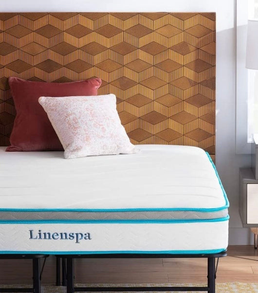 LINENSPA 8 Inch Memory Foam and Innerspring Hybrid Mattress, Full, Medium Firm!! BRAND NEW IN BOX!!