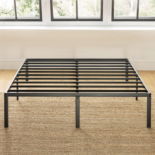 Best Price Mattress 14 Inch Metal Platform Beds w/ Heavy Duty Steel Slat Mattress Foundation (No Box Spring Needed), King Size, Black**New in box**