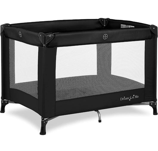 Dream On Me Nest Portable Play Yard With Carry Bag And Shoulder Strap, Black- NEW IN BOX!!!