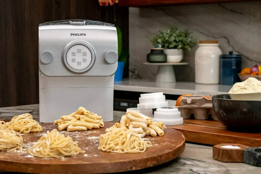 New Philips Avance Collection Pasta and Noodle Maker Plus w/ 8 Pasta Shaping Discs, White - HR2378- new in box