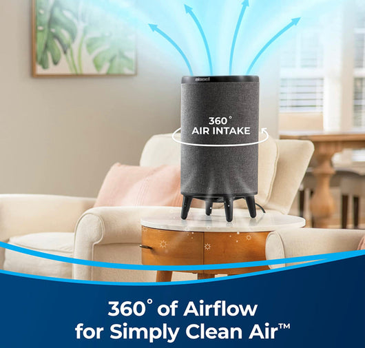 BISSELL® MYair™ HUB Air Purifier with HEPA Filter for Small Room and Home, USB Charging Port, Quiet Air Cleaner for Allergens, Pets, Dust, Dander, Pollen, Smoke, Hair, Odors, 2905A- NEW IN BOX!!!