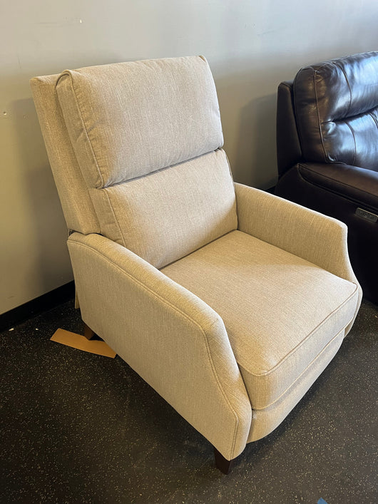 REDUCED! Tiegan Fabric Pushback Recliner, Beige!! NEW AND ASSEMBLED!!