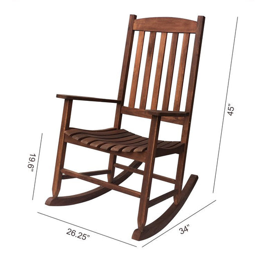 Mainstays Outdoor Wood Porch Rocking Chair, White Color, Weather Resistant Finish**New in Box**