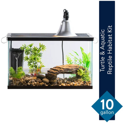 Aqua Culture 10-Gallon Turtle & Aquatic Reptile Habitat Starter Kit**New**