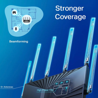 TP-Link 6-Stream Dual-Band WiFi 6 Wi-Fi Router | Up to 4.4 Gbps Speeds | Upgrade Any Home Internet- NEW IN BOX!!!!