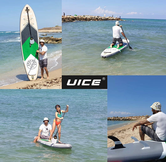 UICE Grey Wood Inflatable Stand Up Paddle Board- NEW IN BOX!!!