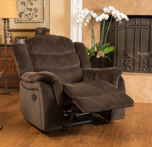 Christopher Knight Home Hawthorne Glider Recliner, Chocolate (new and assembled)