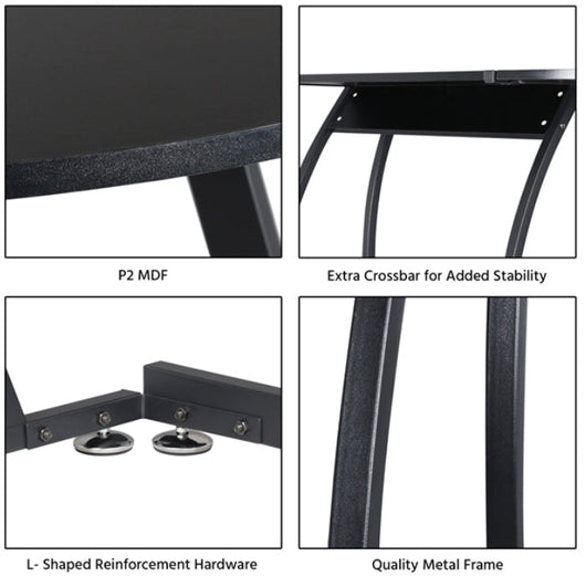 Yaheetech L-Shaped Corner Computer Desk Writing Table for Office Home, Wood Large 3-Piece PC Laptop Table Workstation, Black- NEW IN BOX!!!!